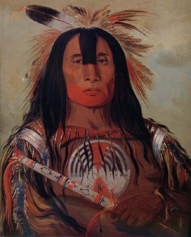 George Catlin Stu-mick-o-sucks,Buffalo Bull-s Back Fat,Head Chief,Blood Tribe China oil painting art
